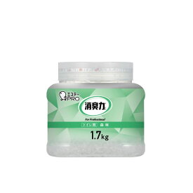 【1点】トイレ用消臭剤 消臭力 業務用 クラッシュゲルタイプ トイレ用 本体 1.7kg 森林 エステーPRO 00685881