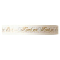 【1点】贈答用飾り サンキューホワイトセロハンテープ(1巻) ヘッズ 00358824