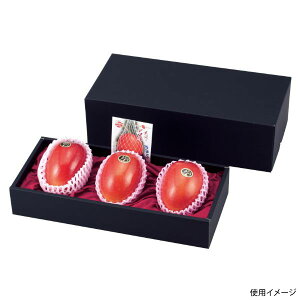 【40点】ギフト箱 L-2175 マンゴー3ヶ入黒 ヤマニパッケージ 00731889