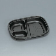 【50点】弁当容器 耐寒耐熱容器TR-52H 黒 福助工業 00755915
