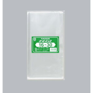 【10袋】テープ無 OPP袋 オーピーパック No.16-30 100枚入 福助工業 00096048