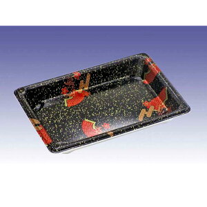 【1600枚】寿司容器 寿司盛R8本体花蒔絵 デンカポリマー 00775960