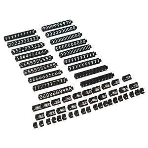 【1点】陳列備品 ニュープライスキューブセット M 黒/白字 友屋 00825339