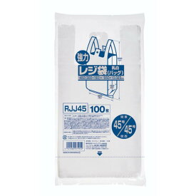 【20点】持ち帰り袋 RJJ45 レジ袋 乳白 100枚 ジャパックス 00194778