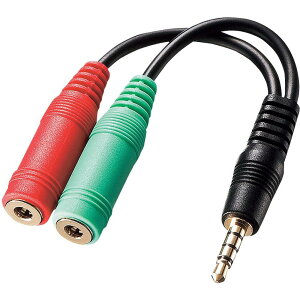 �y���[�J�[����T�z SANWA�@�w�b�h�z���{�}�C�N�p�ϊ��A�_�v�^�P�[�u���i3�Ƀ��Xx2��4�ɃI�X�j�@KM-A25-005