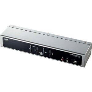 SANWA�@�f���A�������NDVI�Ή��p�\�R�������ؑ֊�i4�F1�j�@SW-KVM4HDCN