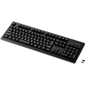 �y���[�J�[����T�z ELECOM�@2�D4GHz���C�����X�v���~�A�������u�����t���L�[�{�[�h�@�u���b�N�@TK-FDM088TBK