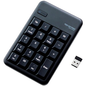 ELECOM 2.4GHz���C�����X�e���L�[�p�b�h �u���b�N TK-TDM017BK