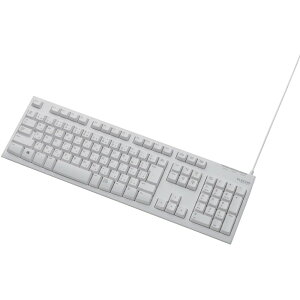 �y���[�J�[����T�z ELECOM�@USB�ڑ��@�X�^���_�[�h�L�[�{�[�h�@TK-FCM062WH