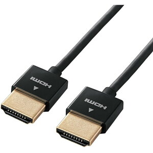 ELECOM �X�[�p�[�X����HDMI�P�[�u�� �C�[�T�l�b�g�Ή� 1.5m �u���b�N DH-HD14SS15BK