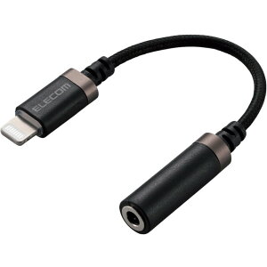 �y���[�J�[����T�z ELECOM�@Lightning�|���a3�D5mm�X�e���I�~�j�W���b�N�ϊ��P�[�u���i���ϋv�j�@MPA-L35S01BK