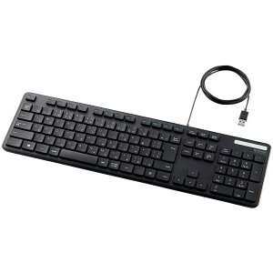 ELECOM�@�L���L�[�{�[�h�@���^�@�����u�������@�R�ہ@�t���T�C�Y�@�u���b�N�@TK-FCM108KBK