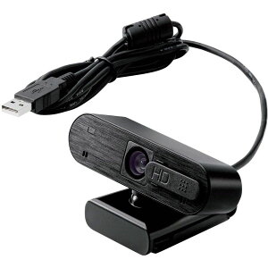 �y���[�J�[����T�z ELECOM�@Web�J�����@200����f�@�I�[�g�t�H�[�J�X�@Full�@HD�@�����}�C�N�t�@�u���b�N�@UCAM-C820ABBK