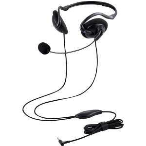 ELECOM�@�L���w�b�h�Z�b�g�@�l�b�N�o���h�^�@�܂肽���ݎ��@4��3�D5mm�@�����@�u���b�N�@HS-NB06TBK