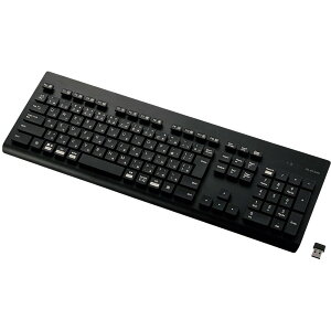 ELECOM �L�[�{�[�h �����i2.4GHz�j ���C�����X �����u������ �t���T�C�Y �􂦂� �R�� �u���b�N TK-WS02DMKBK