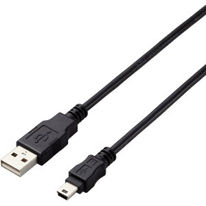 ELECOM�@USB2�D0�P�[�u���@A�|miniB�^�C�v�@�d�l�Œ�@1m�@�u���b�N�@U2C-AM10BK/ID