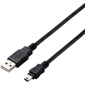 �y���[�J�[����T�z ELECOM�@USB2�D0�P�[�u���@A�|miniB�^�C�v�@�d�l�Œ�@3m�@�u���b�N�@U2C-AM30BK/ID