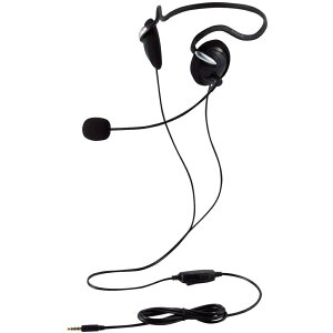 ELECOM �L���w�b�h�Z�b�g �����l�b�N�o���h 4�� 1.8m �u���b�N HS-NB03STBK