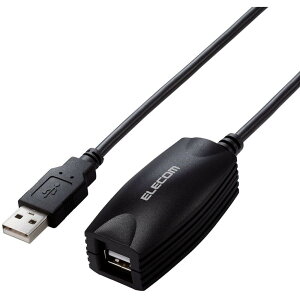 �y���[�J�[����T�z ELECOM�@USB2�D0�P�[�u���@�����@5m�@�u���b�N�@USB2-EXC50