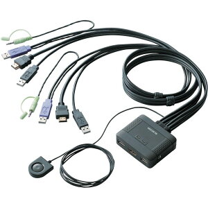 �y���[�J�[����T�z ELECOM�@�p�\�R���ؑ֊�@HDMI�Ή��@2��ؑց@KVM-HDHDU2