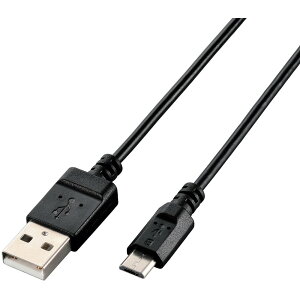 �y���[�J�[����T�z ELECOM�@�G�RUSB2�D0�P�[�u���@A�|MicroB�@0�D9m�@�u���b�N�@U2C-JAMB09BK