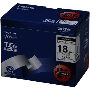 brother Tze�e�[�v ������/���n/18mm �i�����p�p�b�N5���j TZE241V