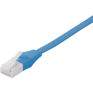 BUFFALO Cat6A �c���̐܂�Ȃ�LAN�P�[�u�� �t���b�g �X�g���[�g 15m �u���[ BSLS6AFU150BL