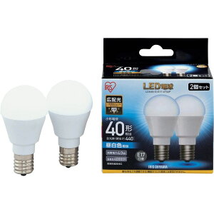 �y���[�J�[����T�z IRIS�@567977�@LED�d��2�Z�b�g�@E17�L�z���^�C�v�@40�`�����@�����F�@LDA4NGE174T52P