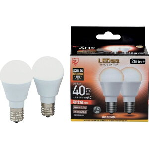 �y���[�J�[����T�z IRIS�@567978�@LED�d��2�Z�b�g�@E17�L�z���^�C�v�@40�`�����@�d���F�@LDA4LGE174T52P