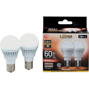 IRIS 567980 LED�d��2�Z�b�g E17�L�z���^�C�v 60�`���� �d���F LDA8LGE176T52P