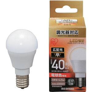 IRIS 567984 LED�d�� E17�L�z���^�C�v ������Ή� 40�`���� �d���F LDA5LGE17/D4V3