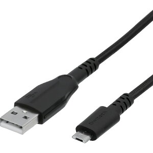Owltech�@microUSB�P�[�u��25����̋��Ȏ������N���A�f���ɋ����u���b�N100CM�@OWL-CBAMA10-BK