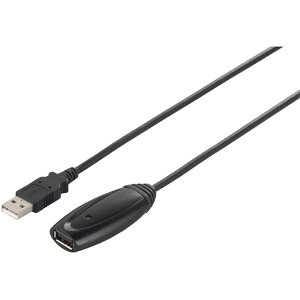 BUFFALO USB2.0���s�[�^�[�P�[�u���iA to A�j 5m �u���b�N BSUAAR250BK