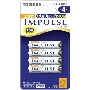 �y���[�J�[����T�z ���Ł@�[�d��IMPULSE�j�b�P�����f�[�d�r�@�P4�`�i4�{�j�u���X�^�[�p�b�N�@TNH-4A-4P