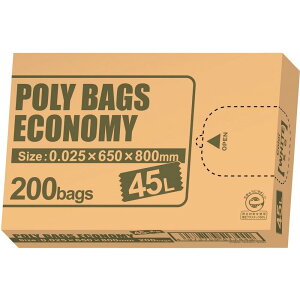 �I���f�B �|���o�b�O�G�R�m�~�[BOX�S�~�� 45L 0.025mm ���� PBE-W45-200
