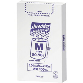 オルディ　　ポリバッグシュレッダー用ゴミ袋BOX　M　0．04mm　透明　PBS-NM