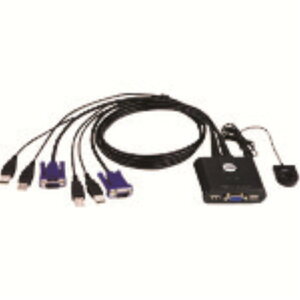 �y���[�J�[����T�z ATEN�@KVM�X�C�b�`�@2�|�[�g�^USB�^�@�P�[�u����̌^�@CS22U