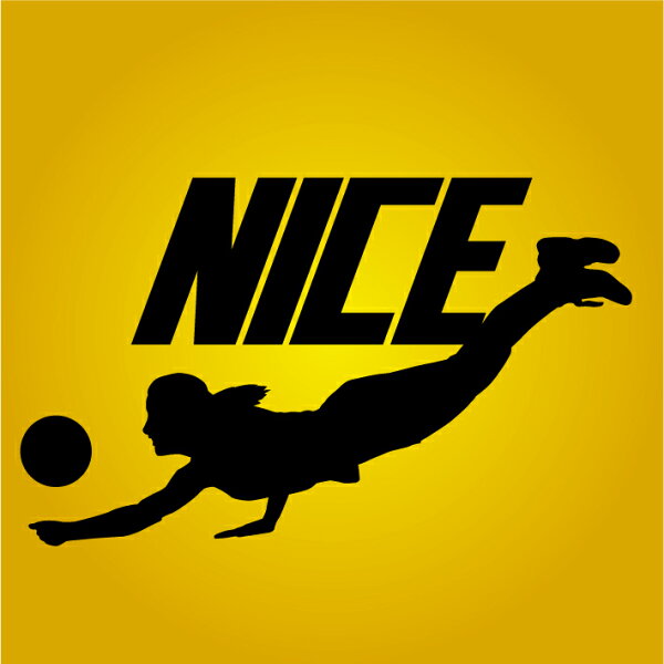 【送料無料（メール便）】ナイス!! (NICE)Ｔシャツ レシーブ編！思わず応援したくなるＴシャツです(笑) /ちょっぴりおちゃめでほっこり＆ほんわかする「Ｔシャツ」です。完全オリジナル受注生産のため、御注文後、発送まで1週間前後かかります。