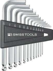 PBスイスツールズ(PB SWISS TOOLS)ボール付六角レンチセット【インチ】212Z.H-12CN 212ZH12CN