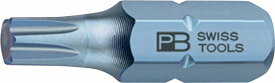 PBスイスツールズ(PB SWISS TOOLS)1/4”HexへクスローブビットT6 ショート【ナノコート】C6-400-6