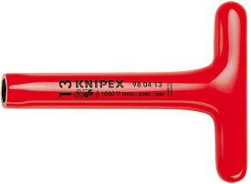 クニペックス(KNIPEX)絶縁T型ナットドライバー13mm9804-13 980413