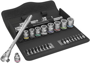 Wera3/8�hDR�\�P�b�g�����`�Z�b�g 8100SB8 Zyklop Metal Switch004048
