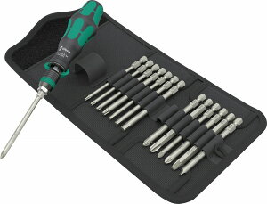 Wera1/4HEX �r�b�g���`�F�b�g�h���C�o�[�Z�b�g 15PCS838RA-RM Set1 051061