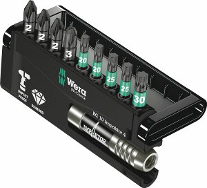 Wera1/4�C���p�N�g�h���C�o�[�|�W�r�b�g�Z�b�g10�_�Z�b�g IMPAKTOR�_�C�������h/�R�[�e�B���OBit-Check10 PZ IMPACTOR1 057417