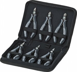 クニペックス(KNIPEX)ESD精密エレクトロニクスプライヤー6本セットケース付002016PESD