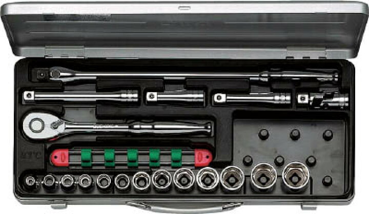 楽天市場】KTC(京都機械) 12．7sq．ソケットレンチセット［19点 