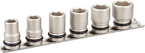 TONE(前田金属工業 トネ) インパクト用ソケットセット(ホルダー付) 6pcs