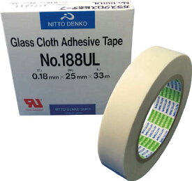 日東 ガラスクロス粘着テープ NO．188UL 19mmX33m【1巻】
