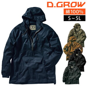 D.GROW �A�m���b�N�p�[�J�[ DG415-1S M L LL 3L 4L 5L��ƒ� ��100% �A�E�^�[ �u���]�� �N���_���} ��ƕ� �����Y