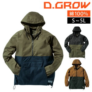 D.GROW �A�m���b�N�p�[�J�[ DG415S M L LL 3L 4L 5L��ƒ� ��100% �A�E�^�[ �u���]�� �N���_���} ��ƕ� �����Y